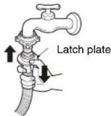 LG F1409DPRW - Type-C : Connecting one touch type hose to tap without thread - 4