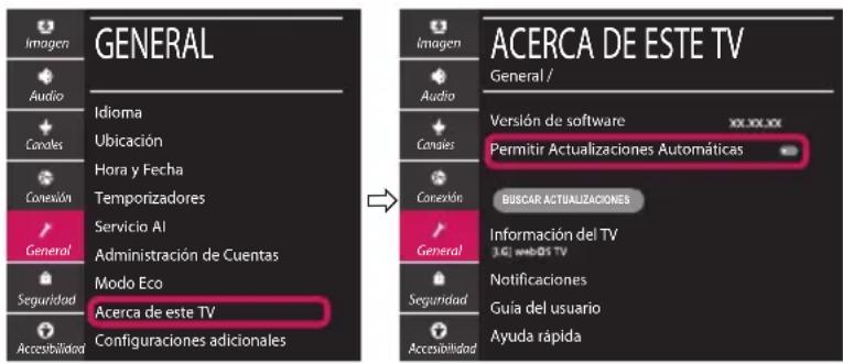 LG 32LM630BPSB - Actualización del firmware del televisor - 1