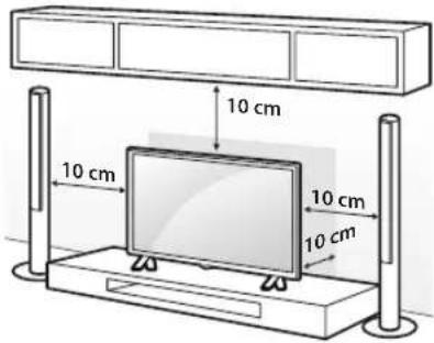 LG 32LJ600B - Mounting on a Table - 1