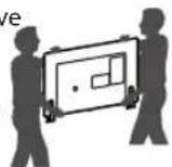 LG 32LJ600B - Lifting and Moving the TV - 3