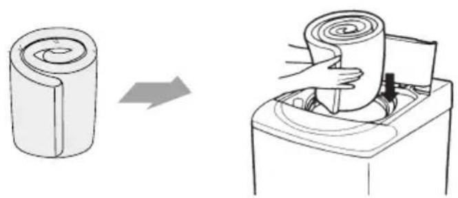 LG WTL-15KG - The blanket and Large size cloth washing method - 3