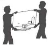 LG 75UM7100PUA - Lifting and moving the TV - 3