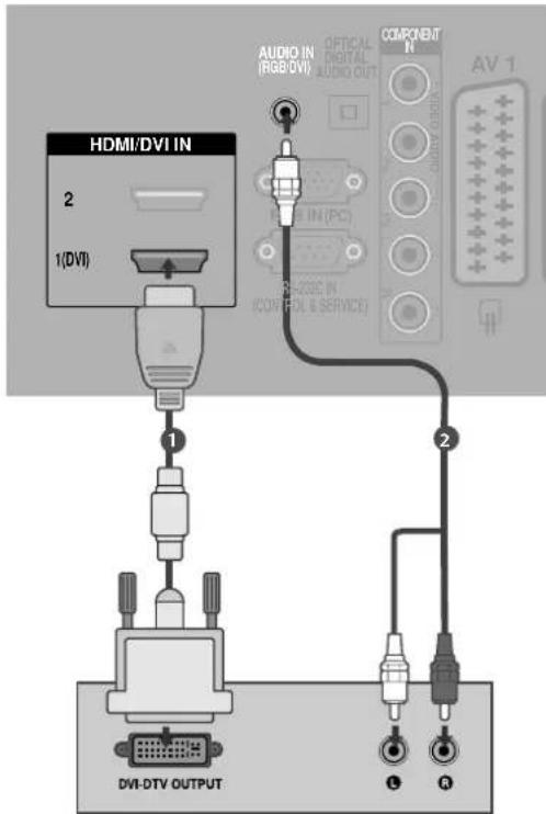 LG 477500 - Bei Anschluss über ein HDMI-zu-DVI-Kabel - 1