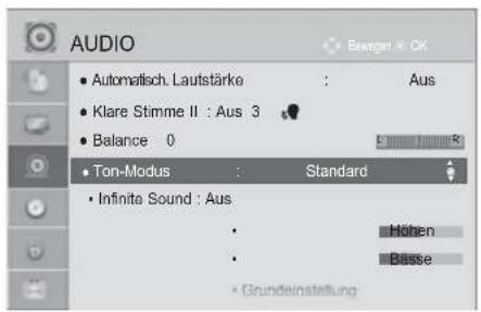 LG 46LD565 - VORKONFIGURIERTE TONEINSTELLUNGEN - SOUND MODE (TON-MODUS) - 1