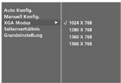 LG 42LT76 - Auswahl des modus wide XGA - 3