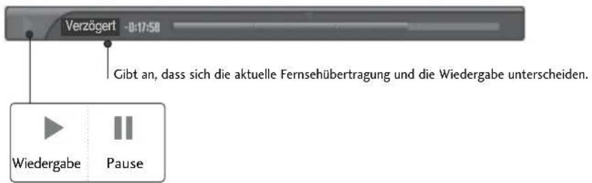 LG 42LT76 - Bedienung im Timeshift-Betrieb, Wiedergabe - 1