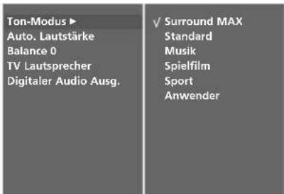 LG 42LT76 - TONEINSTELLUNG - OPTION „USER“ (BENUTZER) - 3