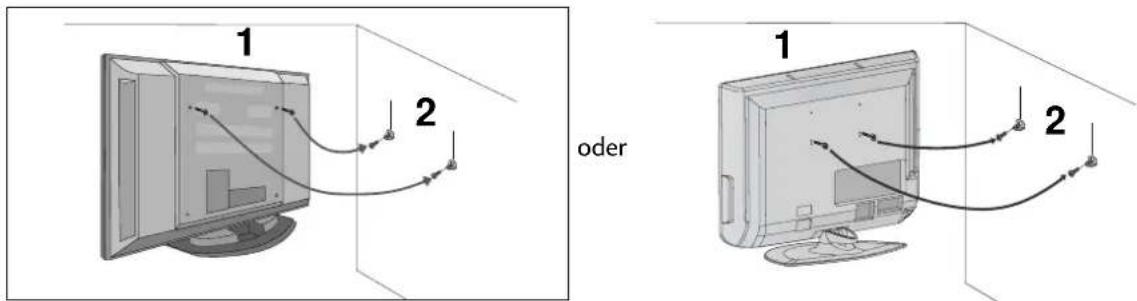 LG 42LT76 - ANBRINGEN DES FERNSEHGERÄTS AN DER WAND - 1