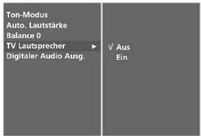 LG 42LT76 - LAUTSPRECHER FERNSEHGERÄT EIN/AUS - 3