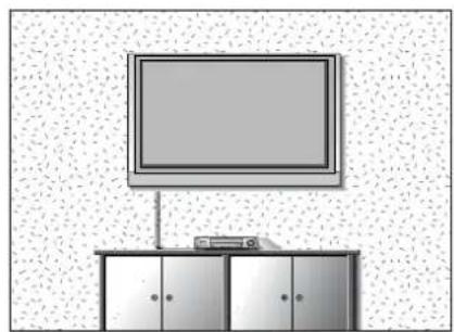 LG 42LT76 - Aufstellen mit einem Tischstandfuß - 2