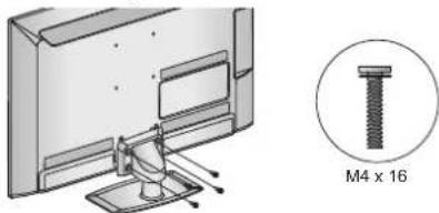LG 42LD570 - INSTALLATION DES STANDFUSSES - 5