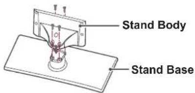LG 47LV5700 - Attaching the stand - 2
