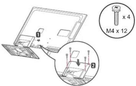 LG 47LV5700 - Attaching the stand - 4