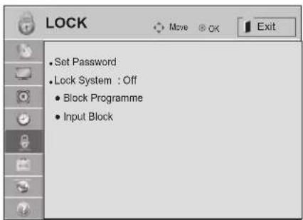 LG 47LV5700 - LOCK Settings - 1