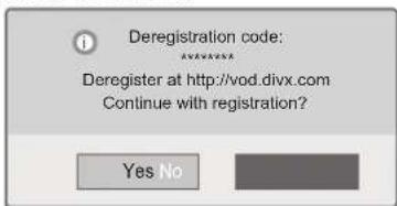 LG 47LV5700 - Deactivating the DivX feature - 1