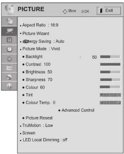 LG 47LV5700 - PICTURE Settings - 1