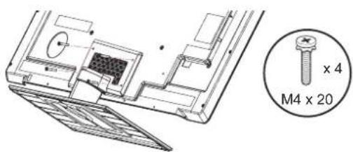 LG 47LV5700 - Attaching the stand - 8