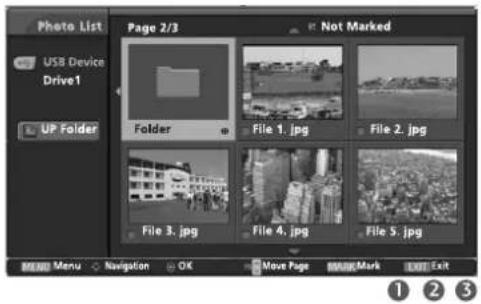 LG 3253FR - การเลือกรูปภาพ และเมนูย่อย - 1