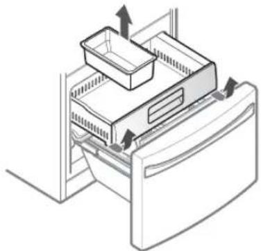 LG GF22WGS - CÓMO DESMONTAR EL CAJÓN DEL CONGELADOR - 1