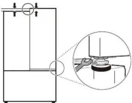 LG LM75SGS - Adjusting the Right Fridge Door - 1