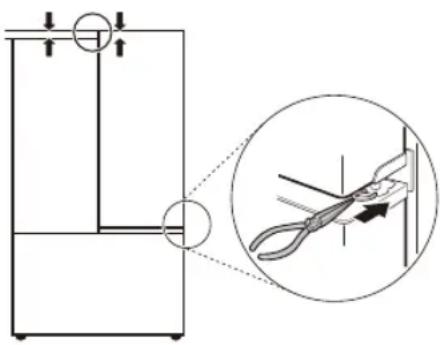 LG LM75SGS - Adjusting the Right Fridge Door - 1