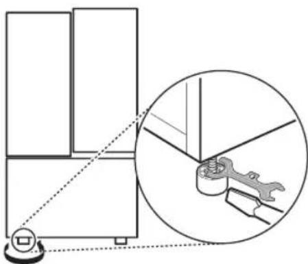 LG LM75SGS - Leveling the appliance - 1
