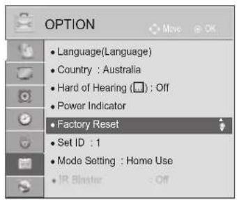 LG 42LD560 - INITIALIZING(RESET TO ORIGINAL FACTORY SETTINGS) - 1
