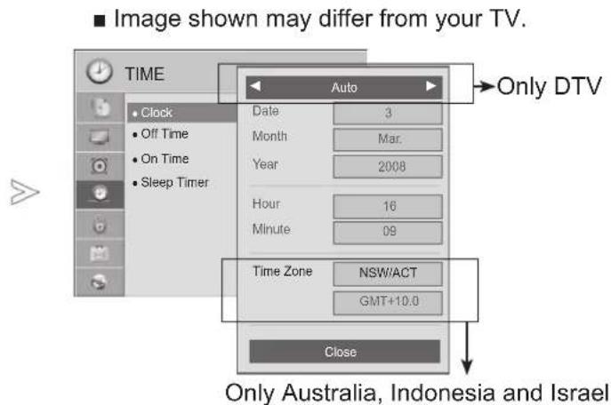 LG 42LD560 - CLOCK SETUP - 2