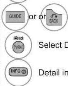 LG 42LD560 - BUTTON FUNCTION IN 8 DAY GUIDE MODE - 4