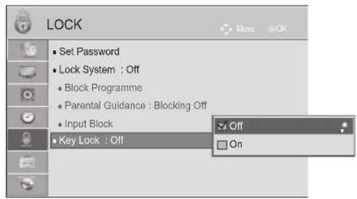 LG 42LD560 - KEY LOCK - 2