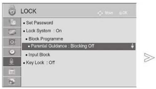LG 42LD560 - PARENTAL CONTROL (IN DIGITAL MODE ONLY) (Only DTV) - 1