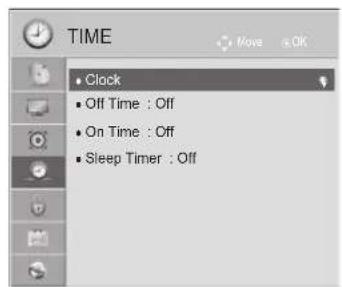 LG 42LD560 - CLOCK SETUP - 1