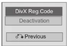 LG 42LD560 - DIVX REGISTRATION CODE - 3