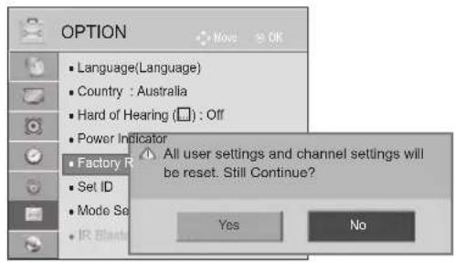 LG 42LD560 - INITIALIZING(RESET TO ORIGINAL FACTORY SETTINGS) - 3