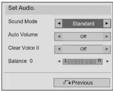 LG 42LD560 - ■ When you select the Set Audio, - 1
