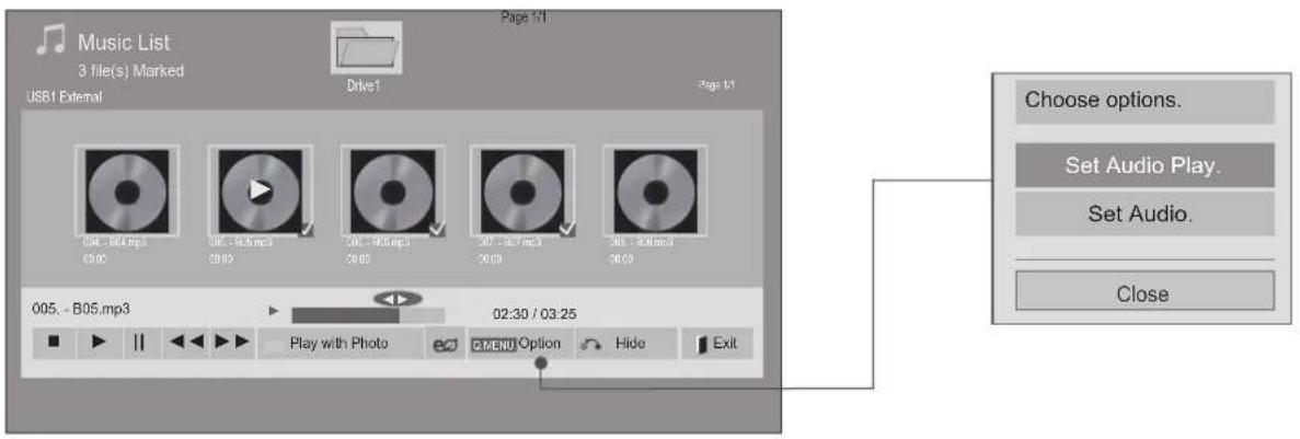 LG 42LD560 - Using the Music List function, play - 1