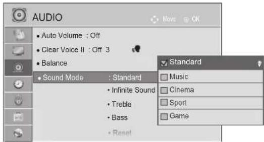 LG 42LD560 - Adjustment for Clear Voice Level With selecting On - 5
