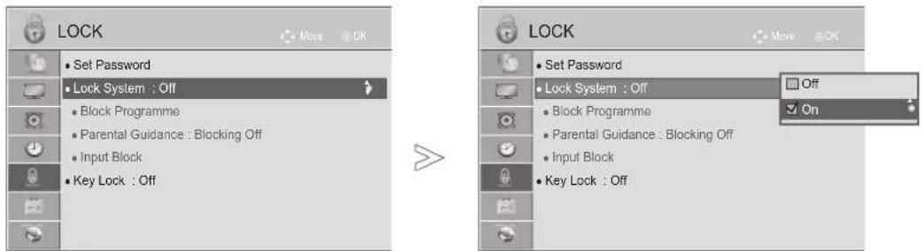 LG 42LD560 - SET PASSWORD & LOCK SYSTEM - 1