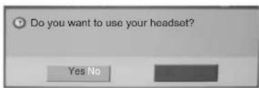 LG 42LD560 - When requesting to connect to TV from the Bluetooth headset - 1