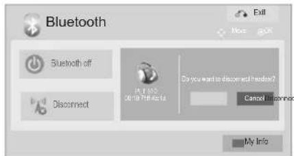 LG 42LD560 - Disconnecting the Bluetooth headset during use - 2