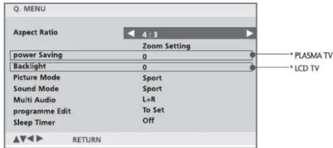 LG 3230RA - QUICK MENU - 1