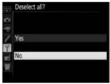 Deselect all? Yes No