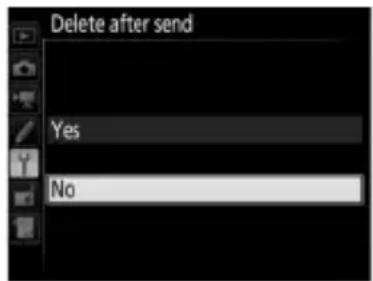 Delete after send Yes No