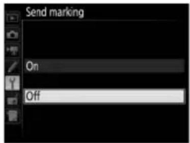 Send marking On Off