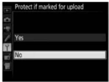 Protect if marked for upload Yes No