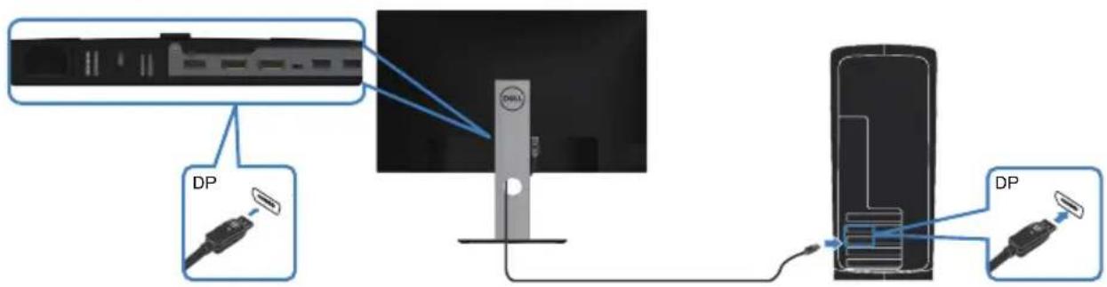 DELL P2720DC - Connecting your monitor - 1