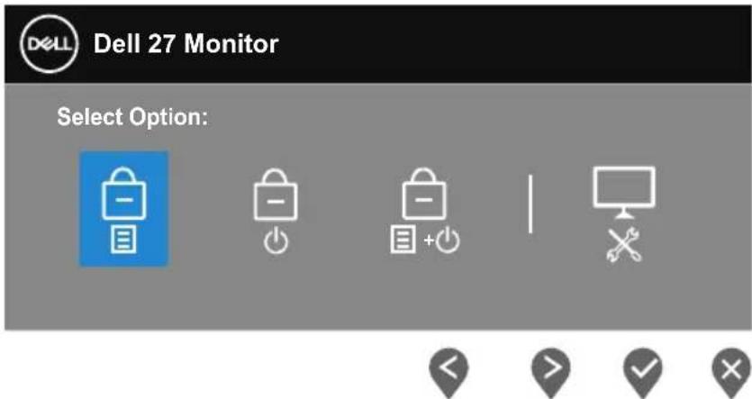 DELL P2720DC - Menu and Power button lock - 2