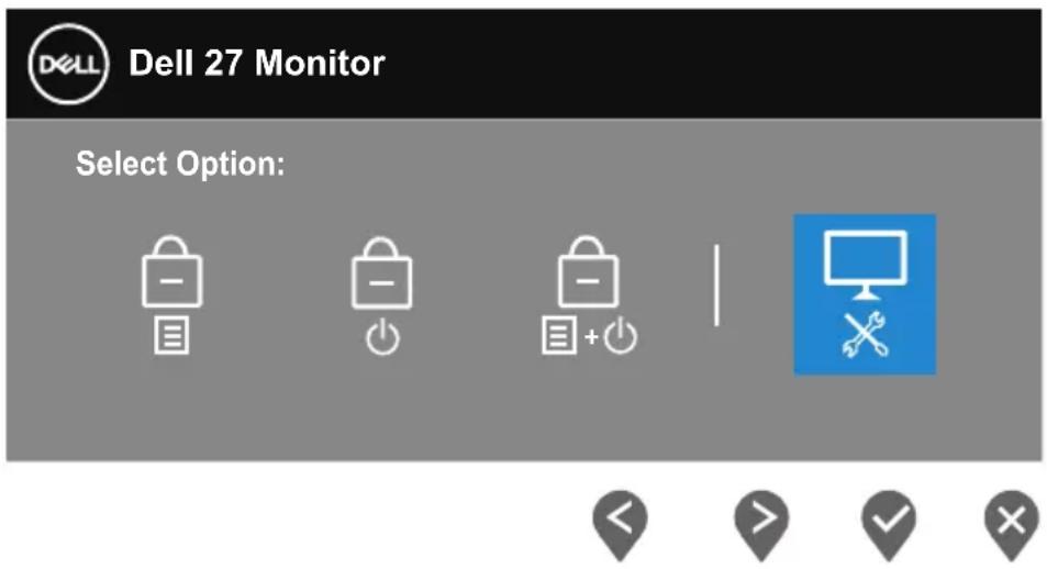DELL P2720DC - Built-in diagnostics - 3
