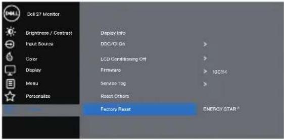 DELL P2720DC - Accessing the OSD menu - 25