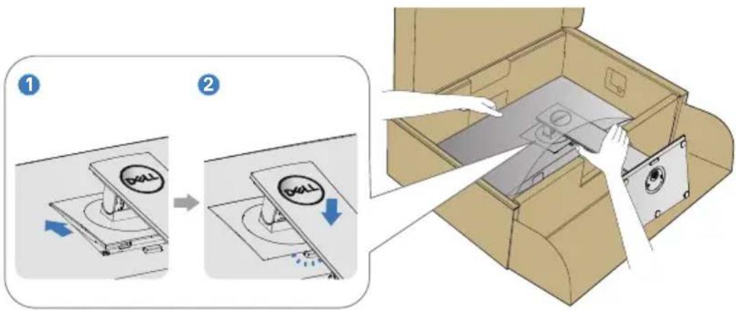 DELL P2720DC - Attaching the stand - 5